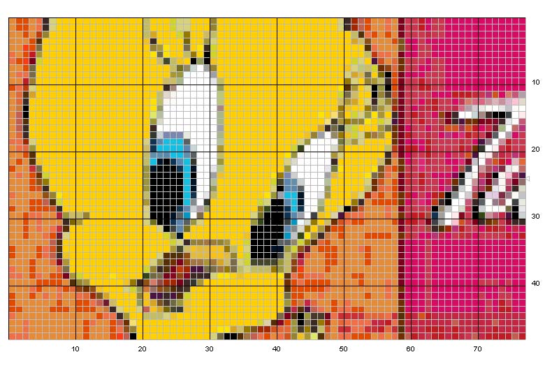 Schema punto croce Tweety 1