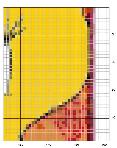 Schema punto croce Tweety 3