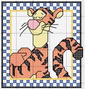 Schema punto croce Winnie-the-pooh-tigro