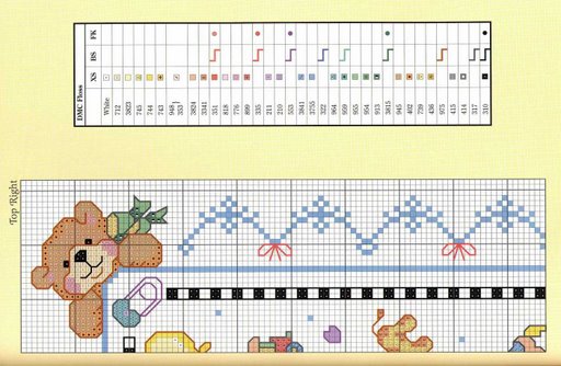 Schema punto croce Alfabeto dolce 2