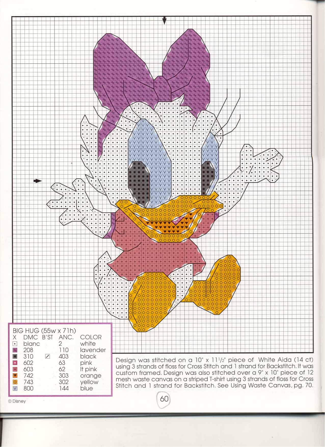 Schema punto croce Babies disney 6