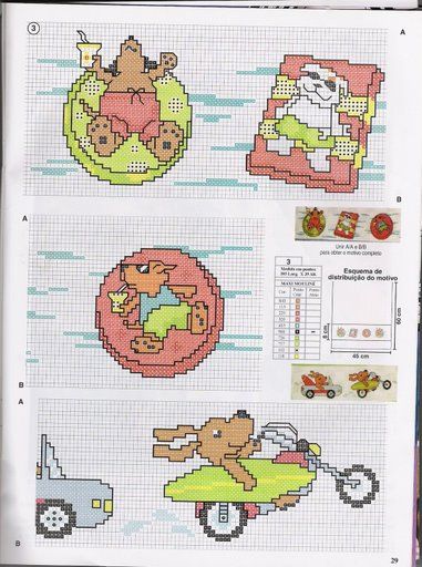 Schema punto croce Cagnolini 2