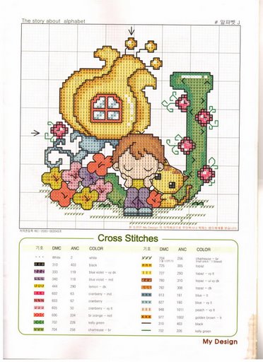 Schema punto croce Chart j