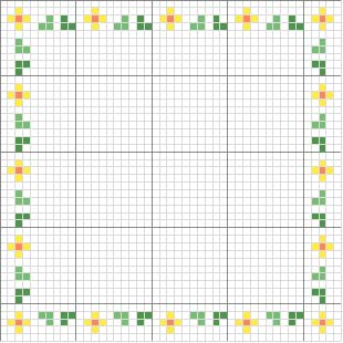 Schema punto croce Cornice