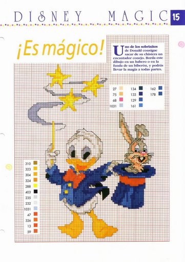 Schema punto croce Disney magia