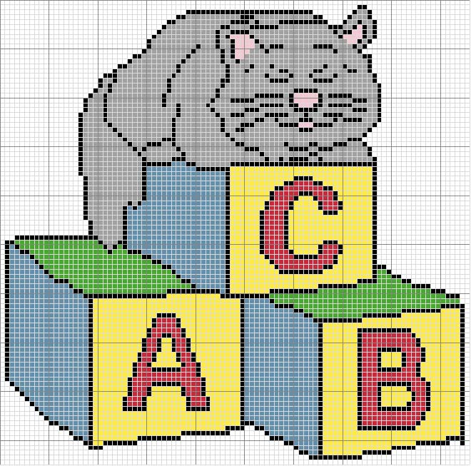 Schema punto croce Gattp 4