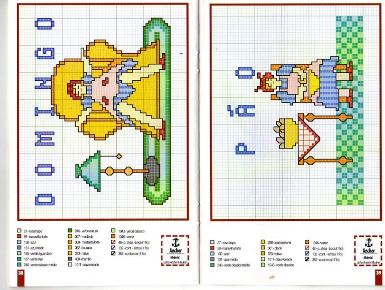 Schema punto croce Relax e lavori