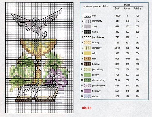 Schema punto croce Religione 2