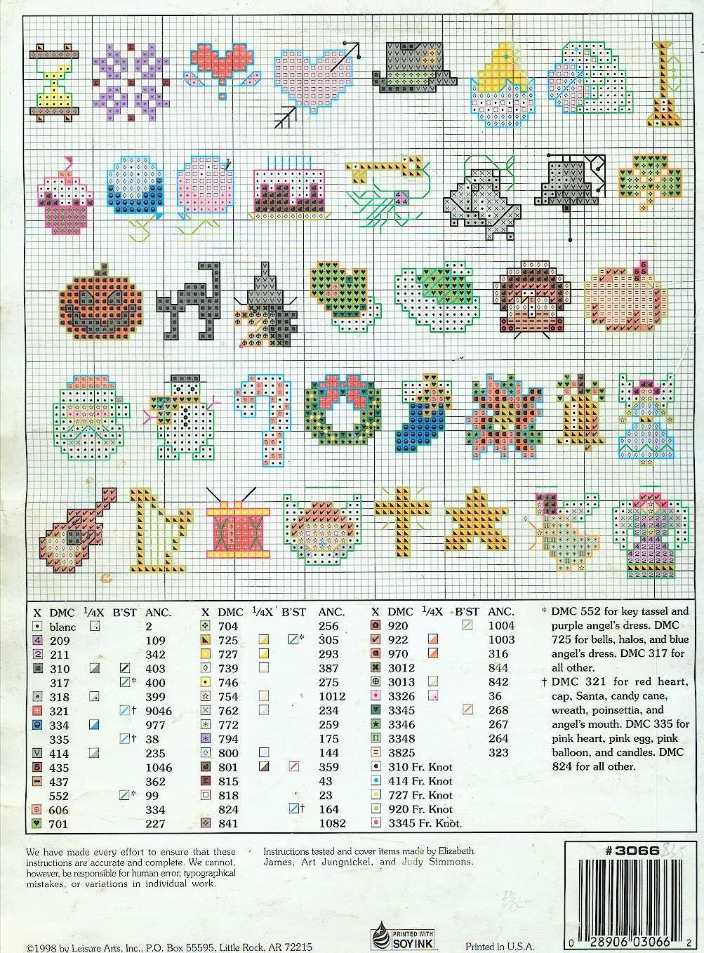 Schema punto croce Schemini