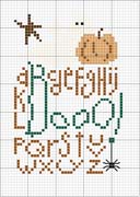 Schema punto croce Abc-halloween