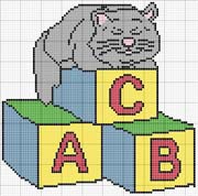 Schema punto croce Gattp-4