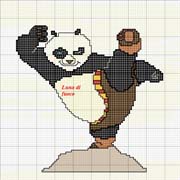 Schema punto croce Kung-fu-panda