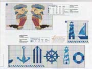 Schema punto croce Simboli-marinari