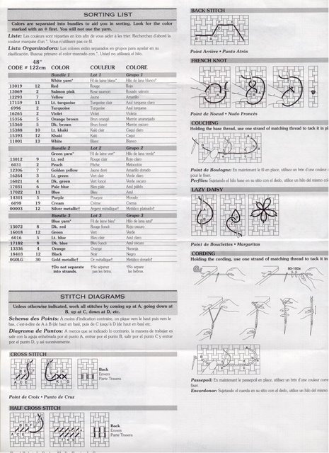 Schema punto croce Babbi natale 9