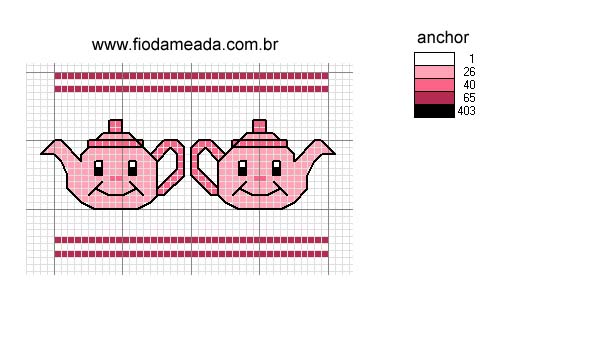 Schema punto croce Bordura 11