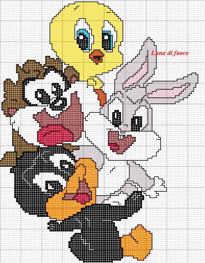 Schema punto croce Looney tunes