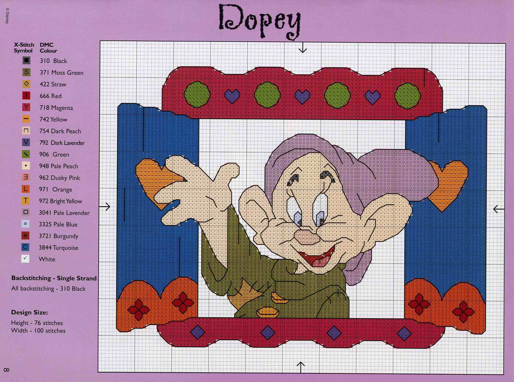 Schema punto croce Nano dopey