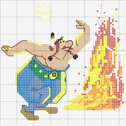 Schema punto croce Obelix