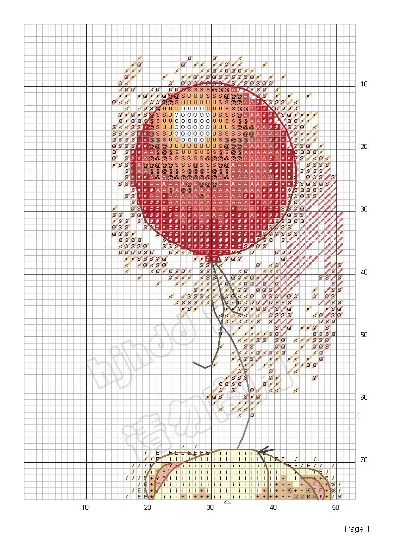 Schema punto croce Palloncino