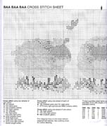 Schema punto croce Pecorelle 1