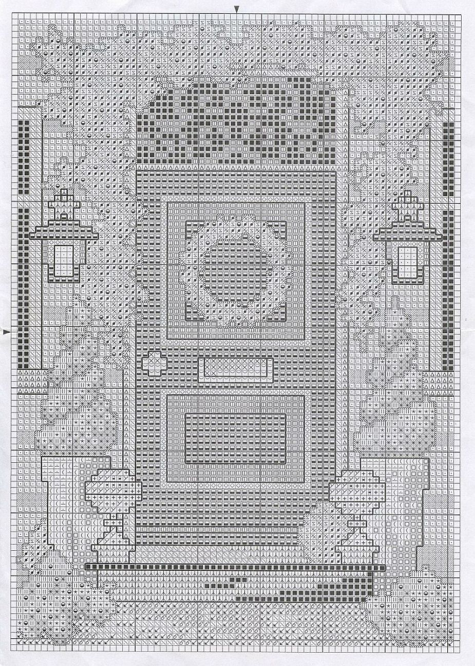 Schema punto croce Porta 4b