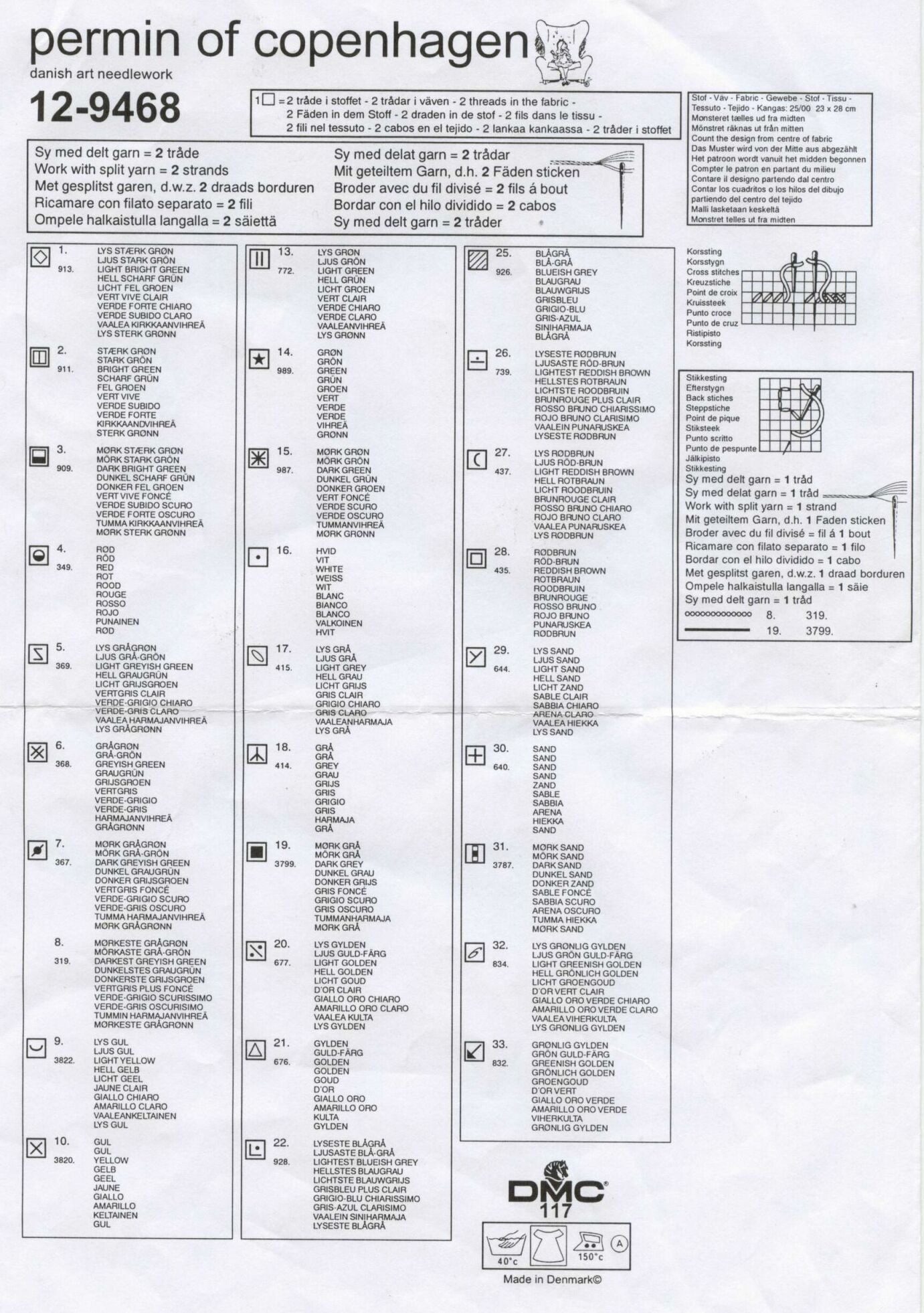 Schema punto croce Porta 4c