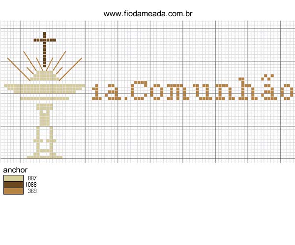 Schema punto croce Prima comunione