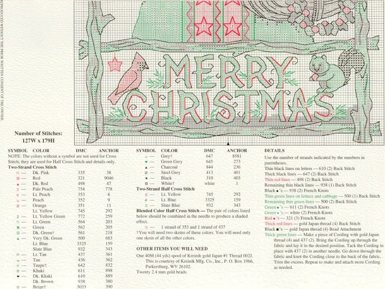 Schema punto croce Santa claus 2