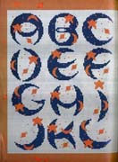 Schema punto croce abc stelle