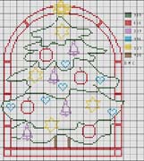 Schema punto croce Albero Di Natale 3