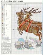 Schema punto croce Babbonatale Slitta 1