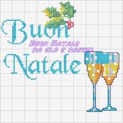 Schema punto croce Buon Natale