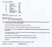 Schema punto croce Galline Dance Colori