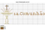 Schema punto croce Prima Comunione