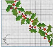 Schema punto croce Stella Natale 1a