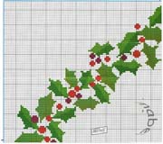 Schema punto croce Stella Natale 1c