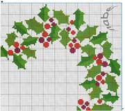 Schema punto croce Stella Natale 1d