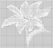 Schema punto croce Stelle Natale 1b