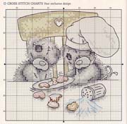 Schema punto croce Tatty Teddy