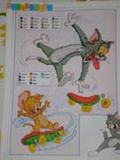 Schema punto croce Tom-e-jerry