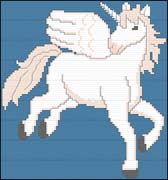 Schema punto croce Unicorno