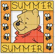 Schema punto croce Winnie-the-pooh-summer