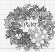 Schema punto croce Winter