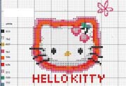 Schema punto croce Hello kitty3 