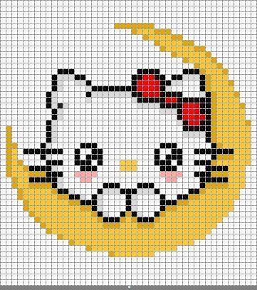 Schema punto croce Hello kitty4