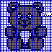 Schema punto croce Orsetto2