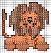 Schema punto croce Leone