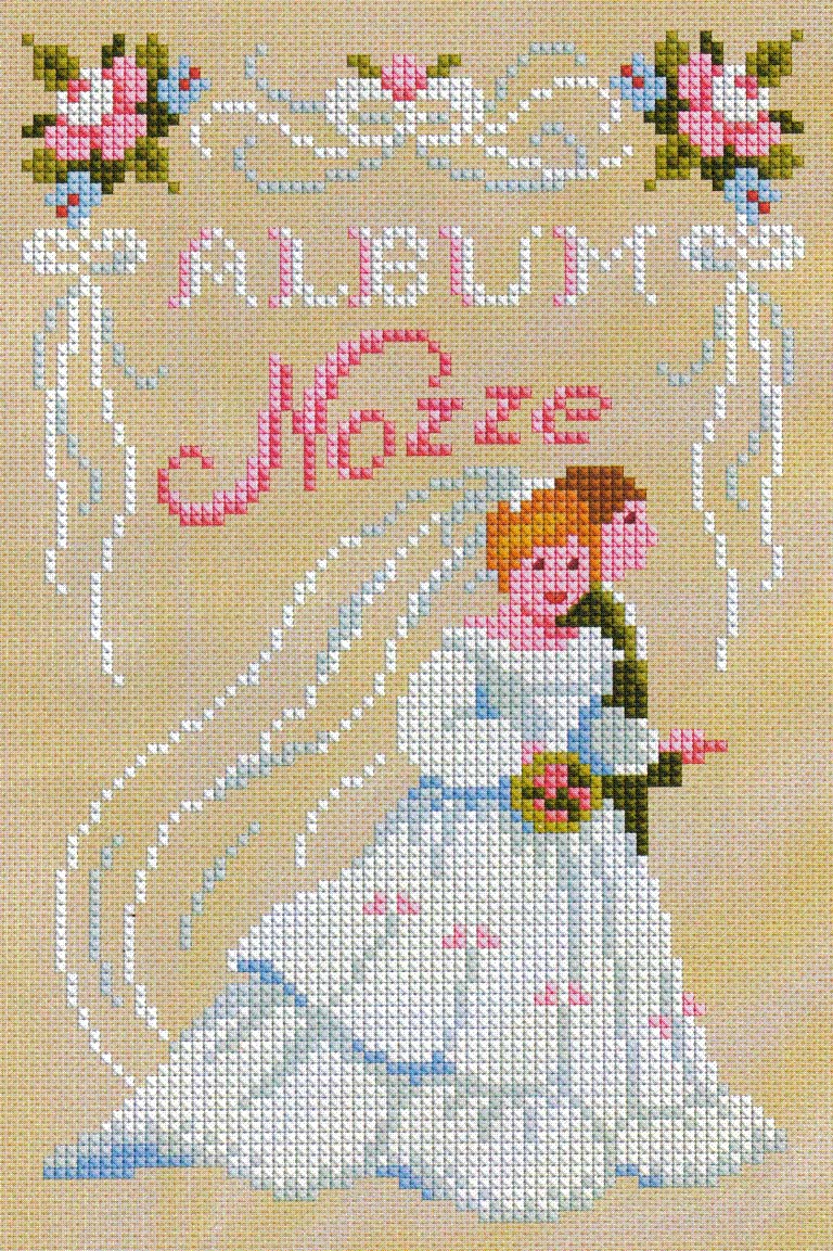 Schema punto croce Album nozze