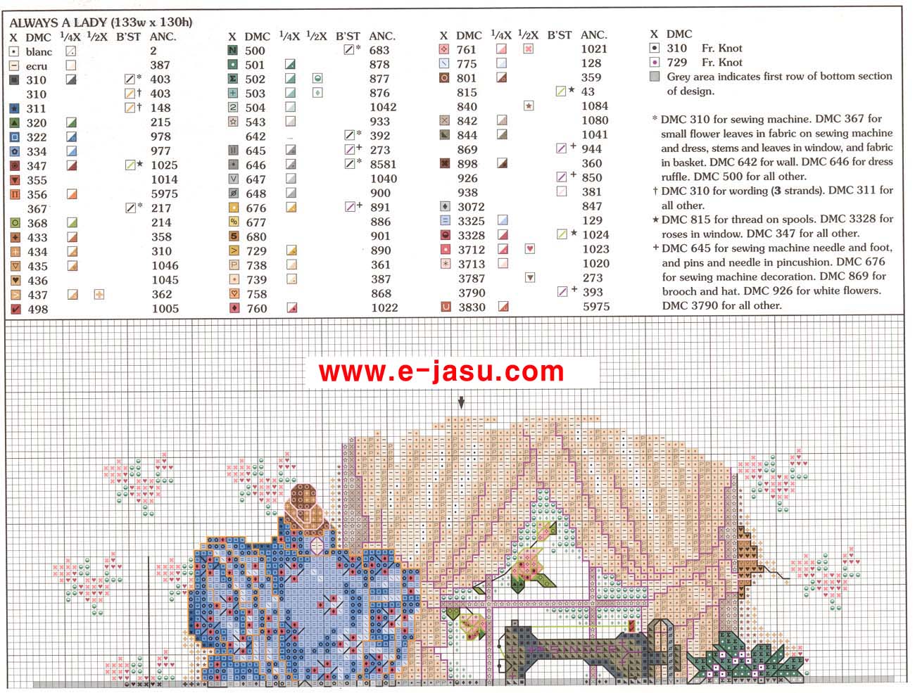 Schema punto croce Always a lady 1