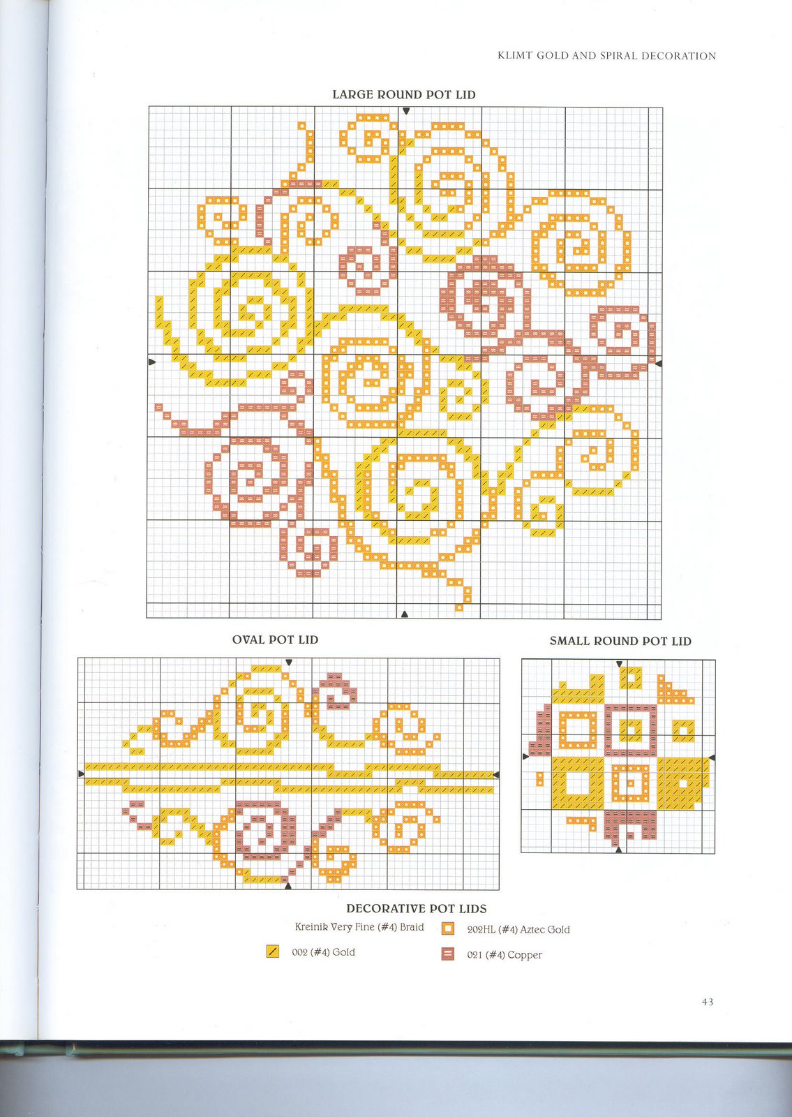 Schema punto croce Arte nuova 4